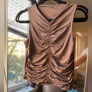 Abercrombie Seamless Ruched High Neck Top